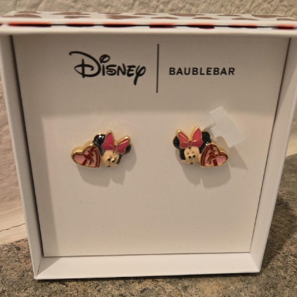 BaubleBar Jewelry - BaubleBar Disney Minnie Mouse Earrings - Gold and Red New